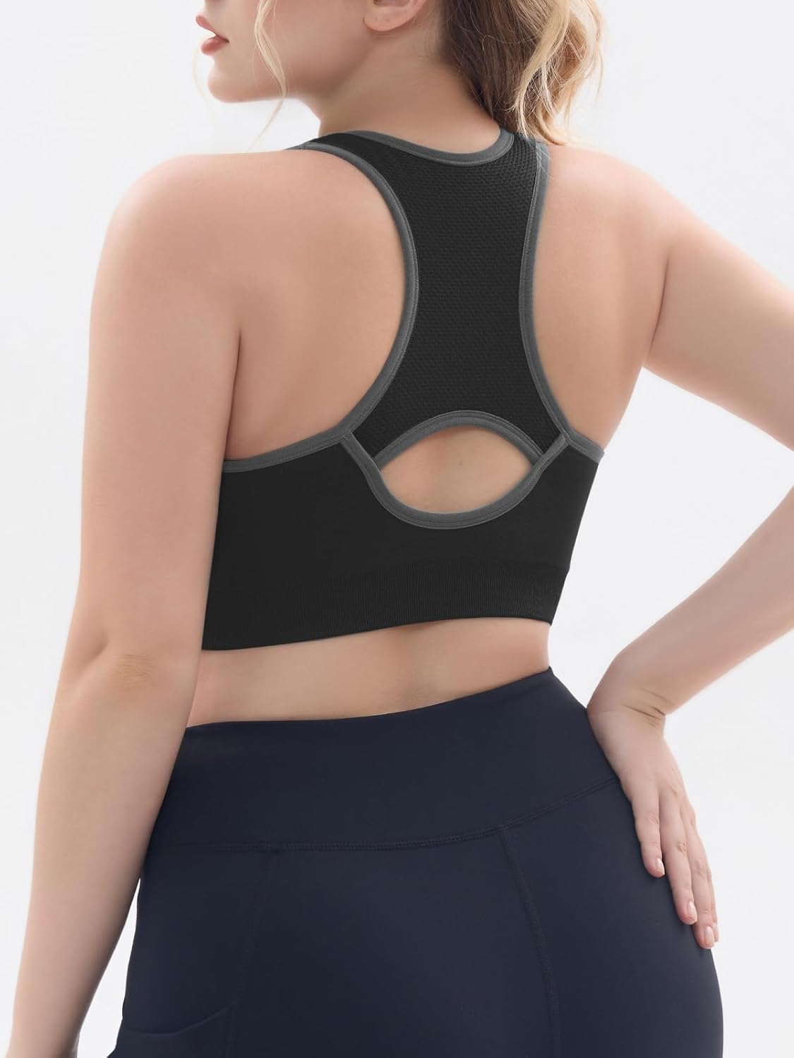 Thumbnail 2 de FITTIN Racerback Sports Bras for Women (Padded, Seamless Support) — Plus Size Large Bust