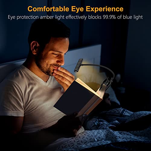 Detalle 2 de Gritin 19 LED Luce da Lettura a Letto con Clip e Ricarica USB‑C