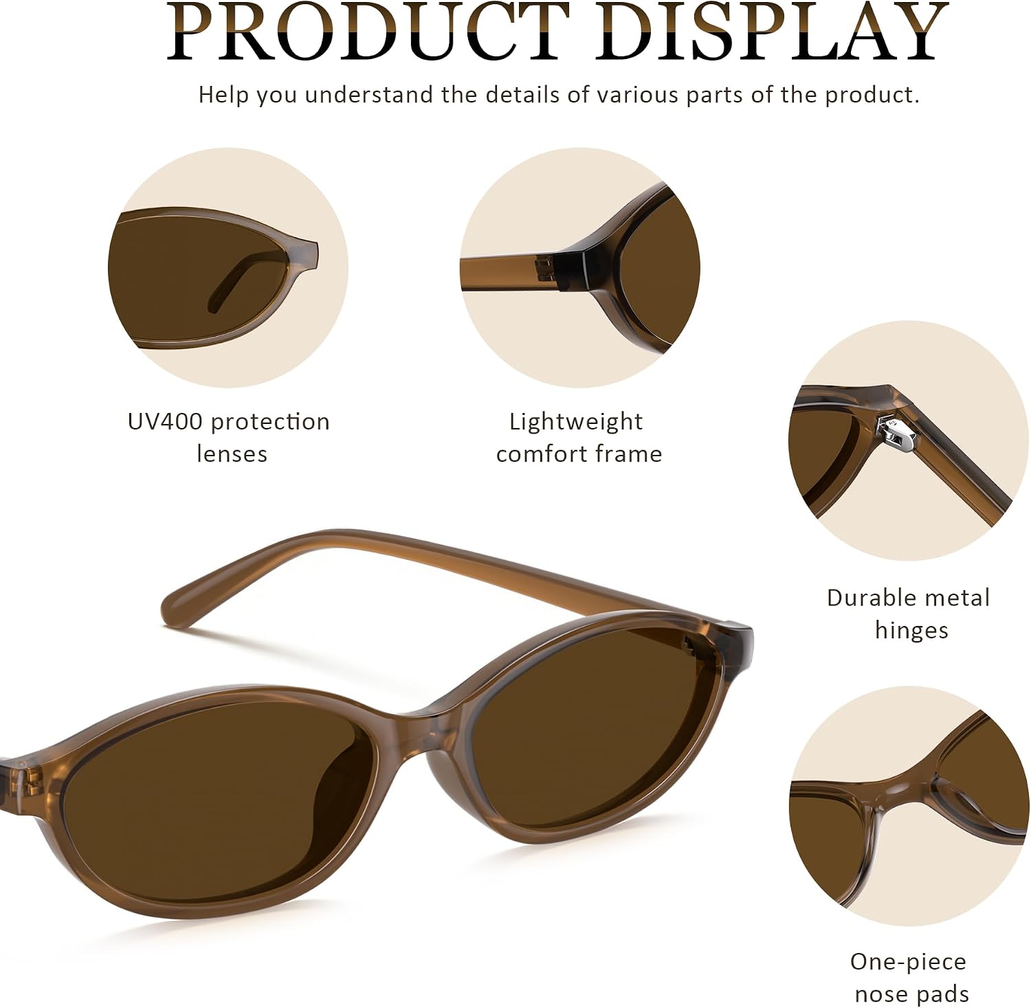 Thumbnail 4 de phikttu Women's Oval Sunglasses 53mm
