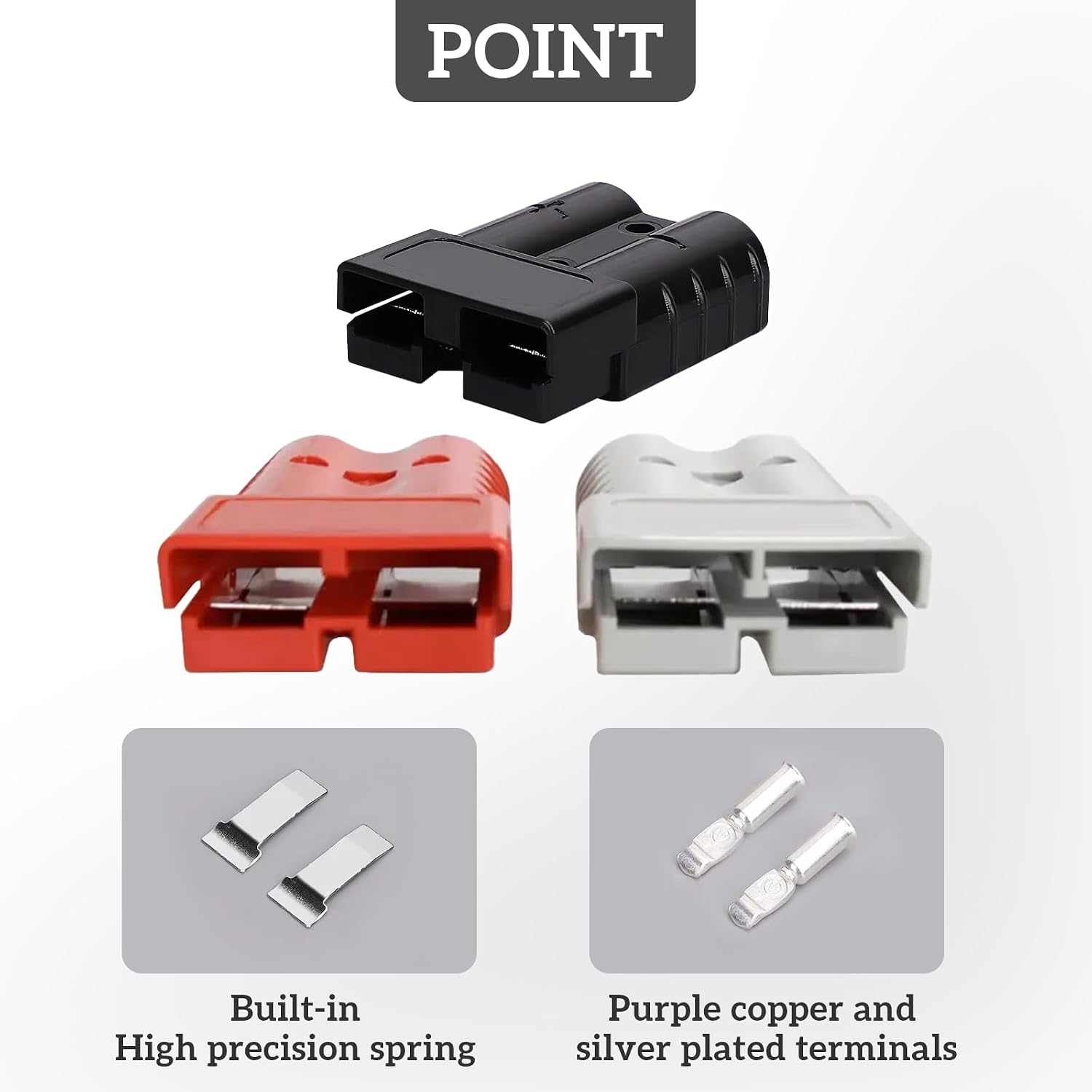Detalle 2 de Eagles battery connector plugs, 50 A