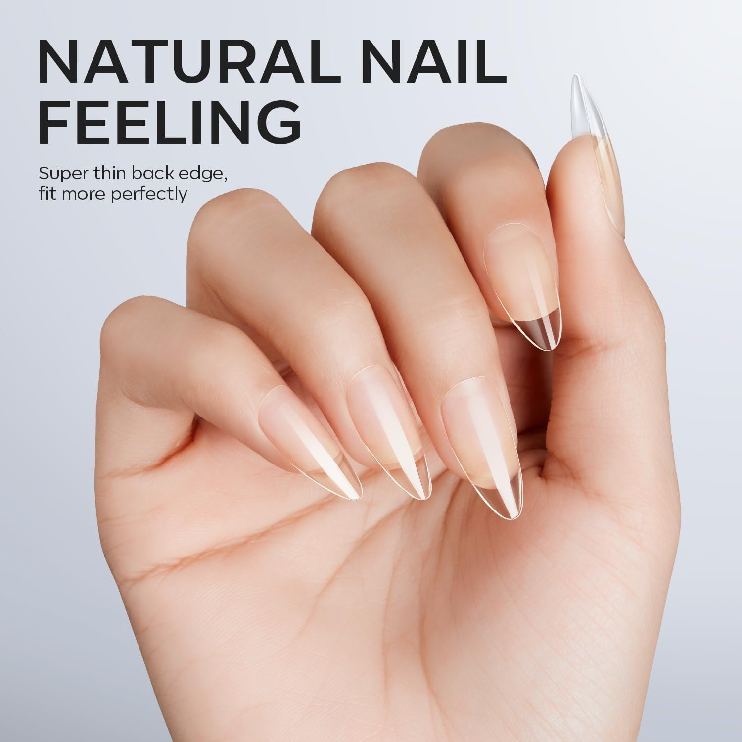 Thumbnail 6 de Modelones Almond Fake Nail Tips 510 pcs Almond Nails ๐