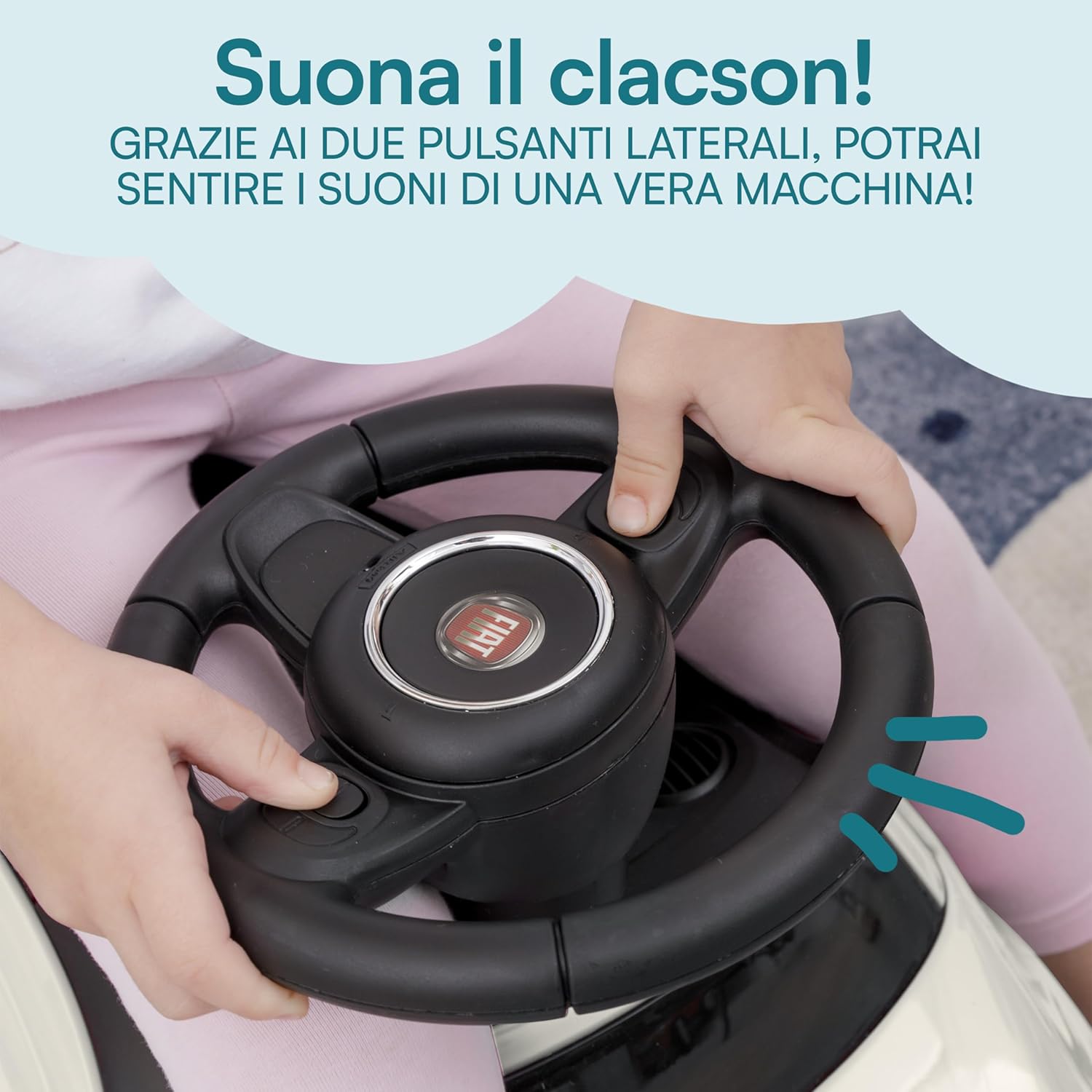 Thumbnail 4 de Baroni Toys Fiat 500 Cavalcabile per bambini