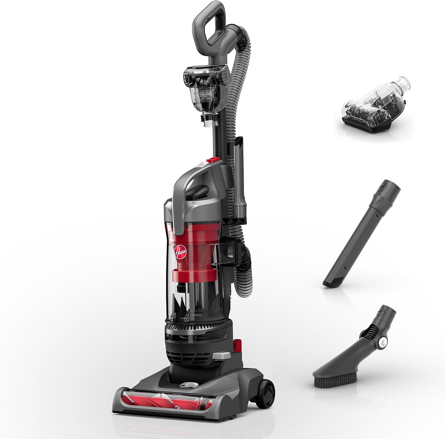 Detalle 2 de Hoover WindTunnel Cord Rewind Pro bagless corded upright vacuum with automatic cord rewind