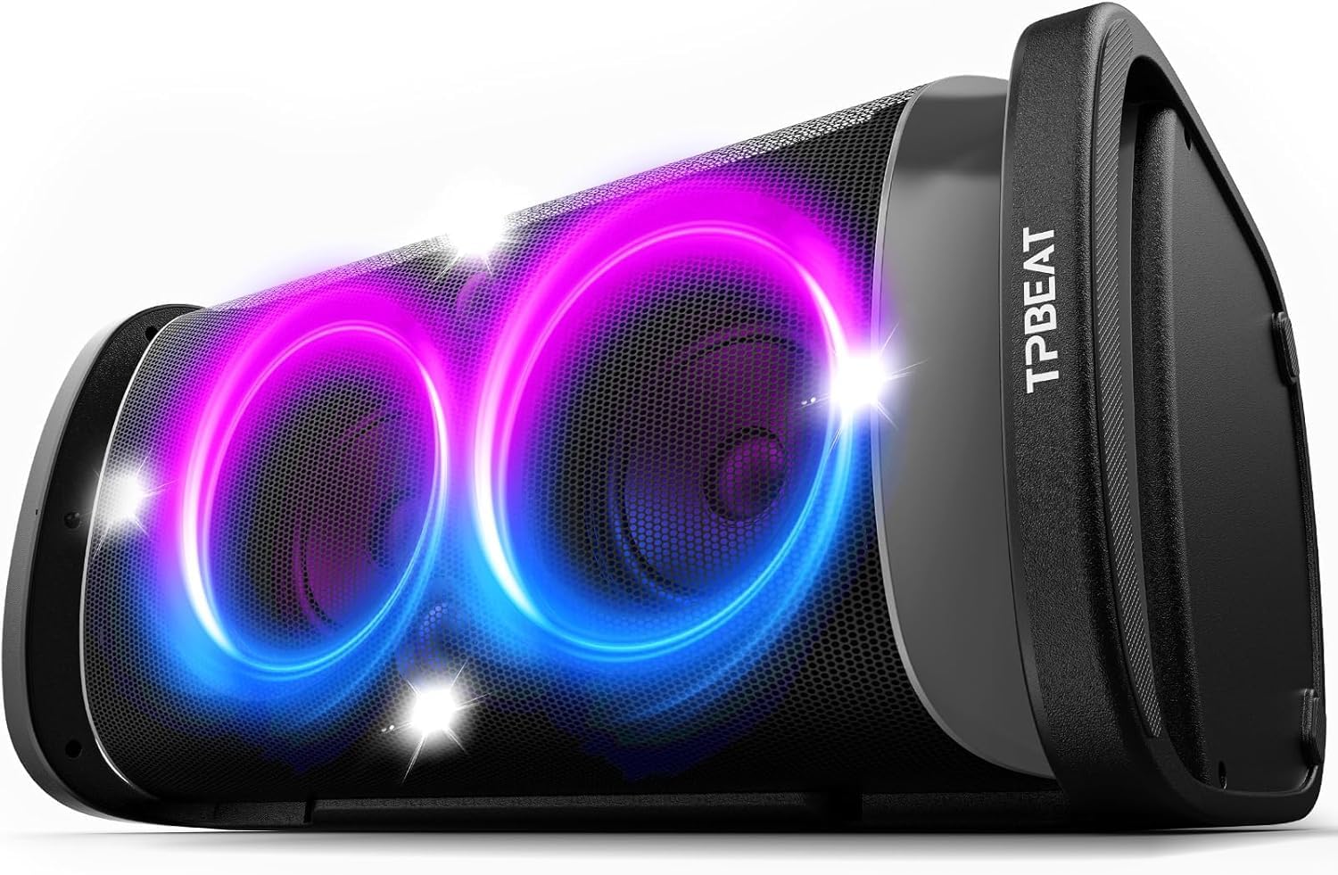 Thumbnail 6 de TPBEAT Portable Bluetooth Party Speaker: 160W Peak Power, Deep Bass & LED Light Show