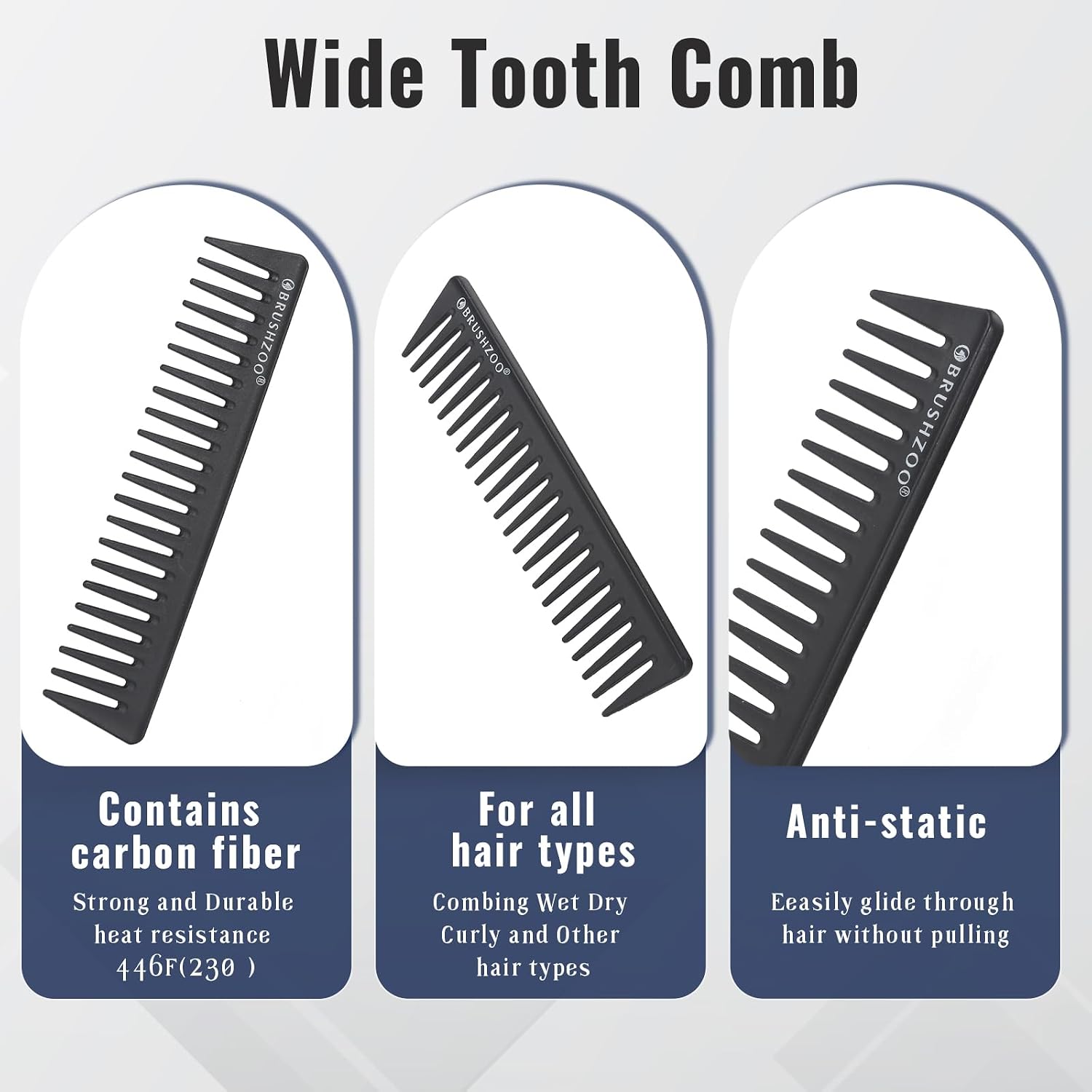 Detalle 1 de BRUSHZOO Hair Brush Set, 9-Row Brush