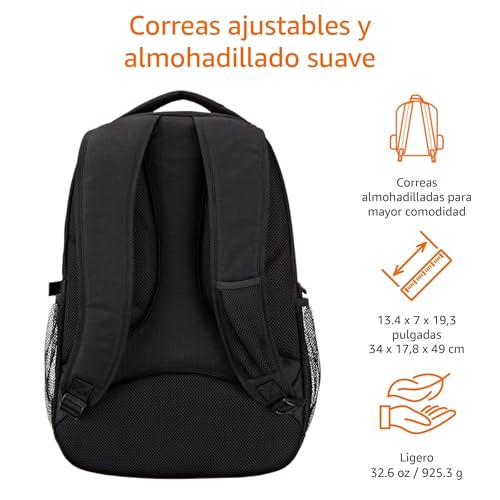 Detalle de Amazon Basics Mochila para portátil 17"