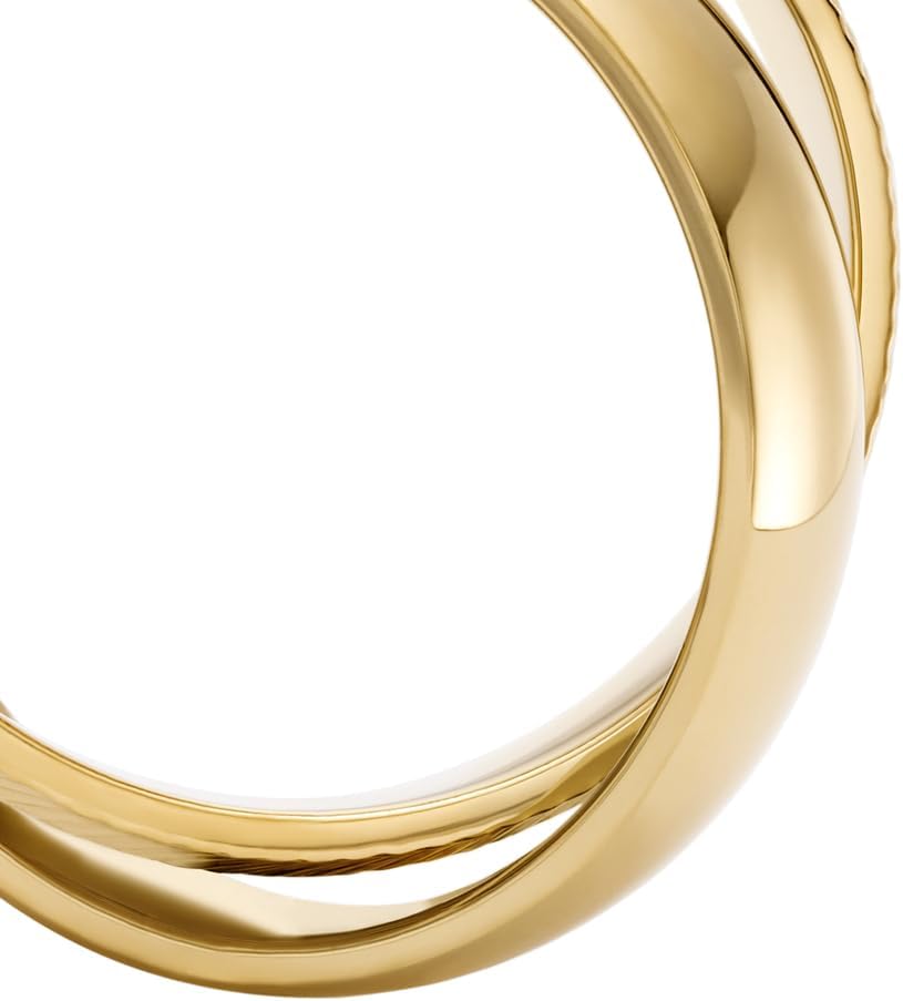 Thumbnail 3 de Fossil Jewelry — Acier inoxydable doré, fini poli, tailles 9, 12, 14, 17 et 20