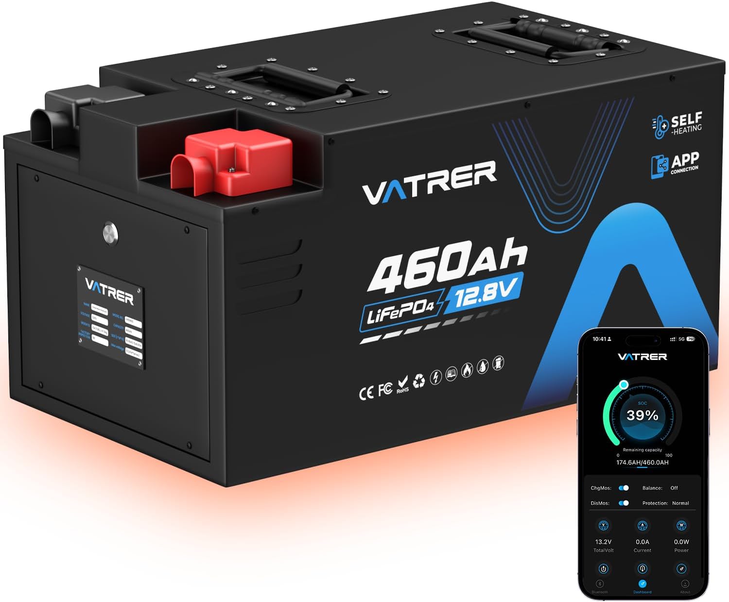 Detalle de VATRER POWER LiFePO4 RV Battery 460Ah