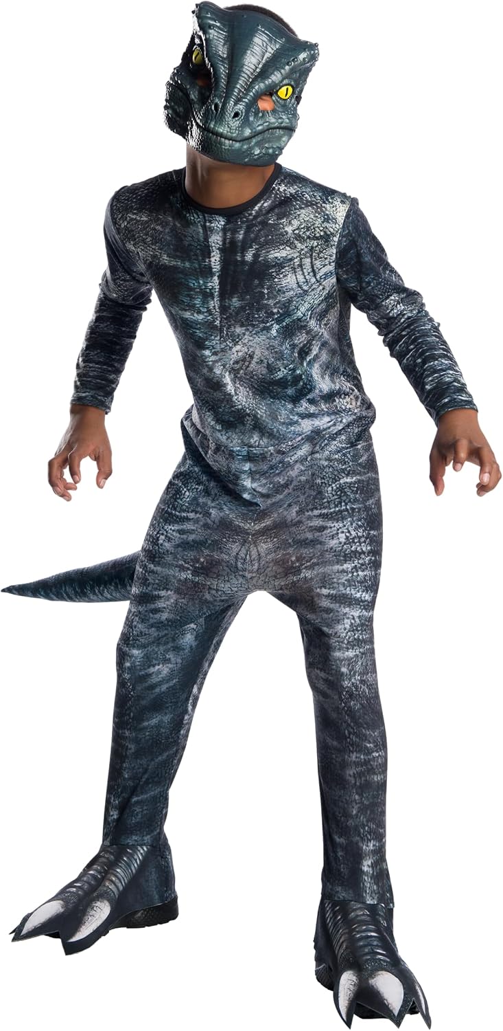 Detalle de Rubie's Velociraptor Blue Kids Costume 3-12 yrs