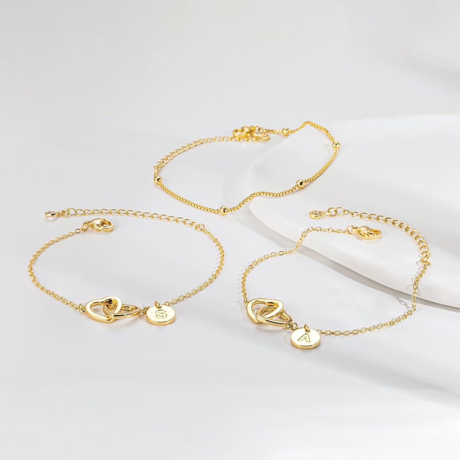 Thumbnail 5 de TINGN Armband Gold Damen 15 cm + 5 cm ❤