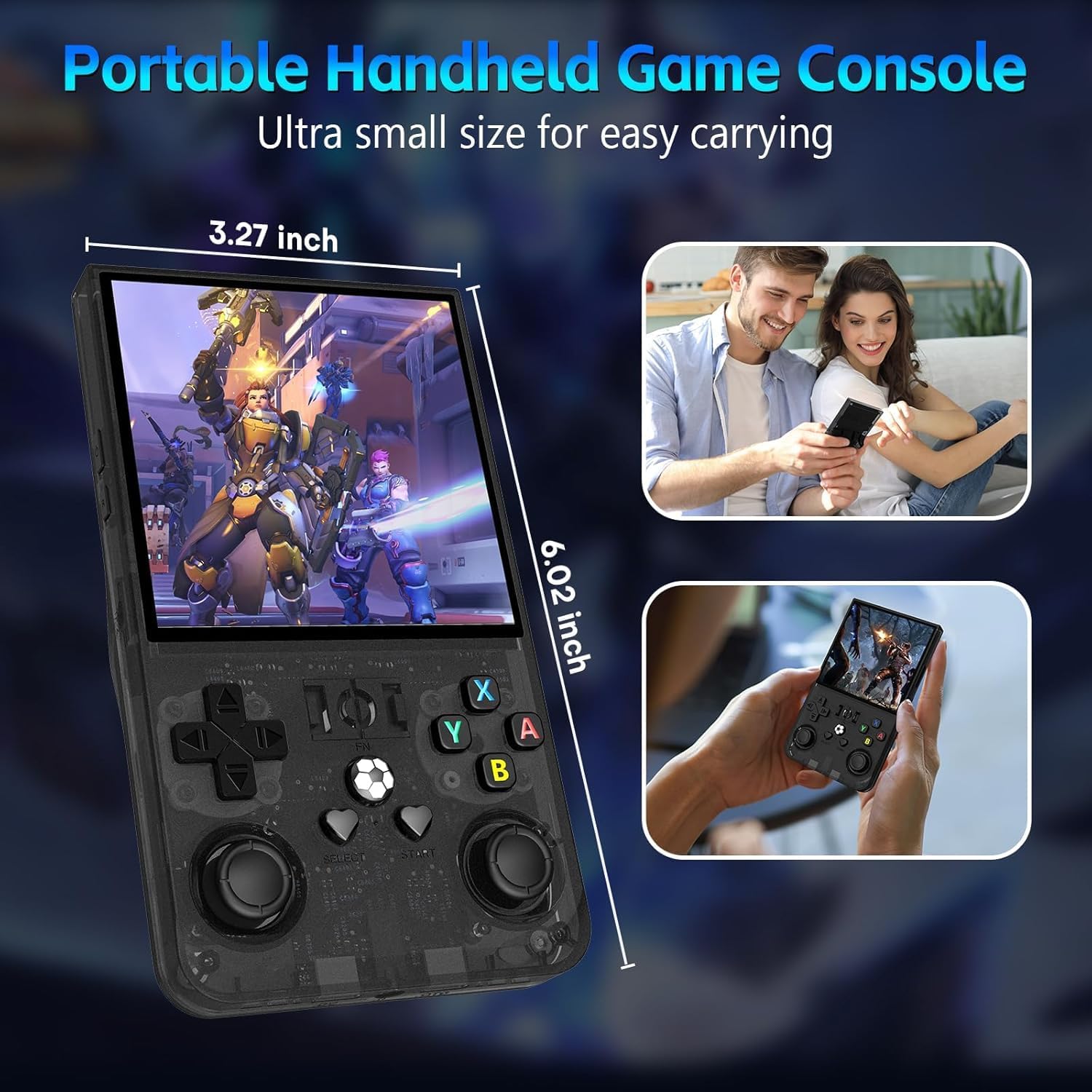 Thumbnail 3 de R36MAX Retro Game Console (R36 Max) with 4.0-inch IPS Screen, 128GB Storage, and 30+ Emulators