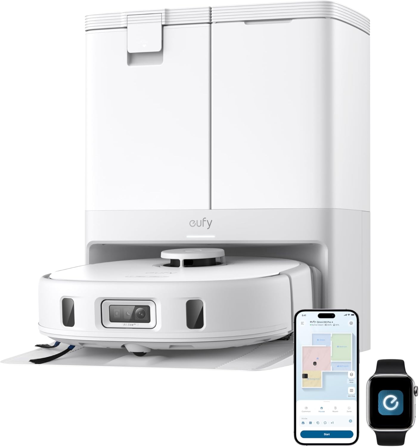 Detalle de eufy X10 Pro Omni Robot Vacuum 8,000 Pa