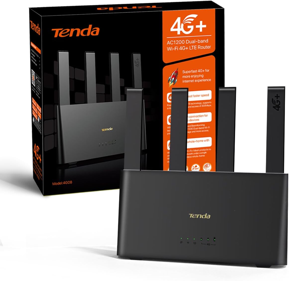 Tenda 4G08 Router 4G+ AC1200 📶