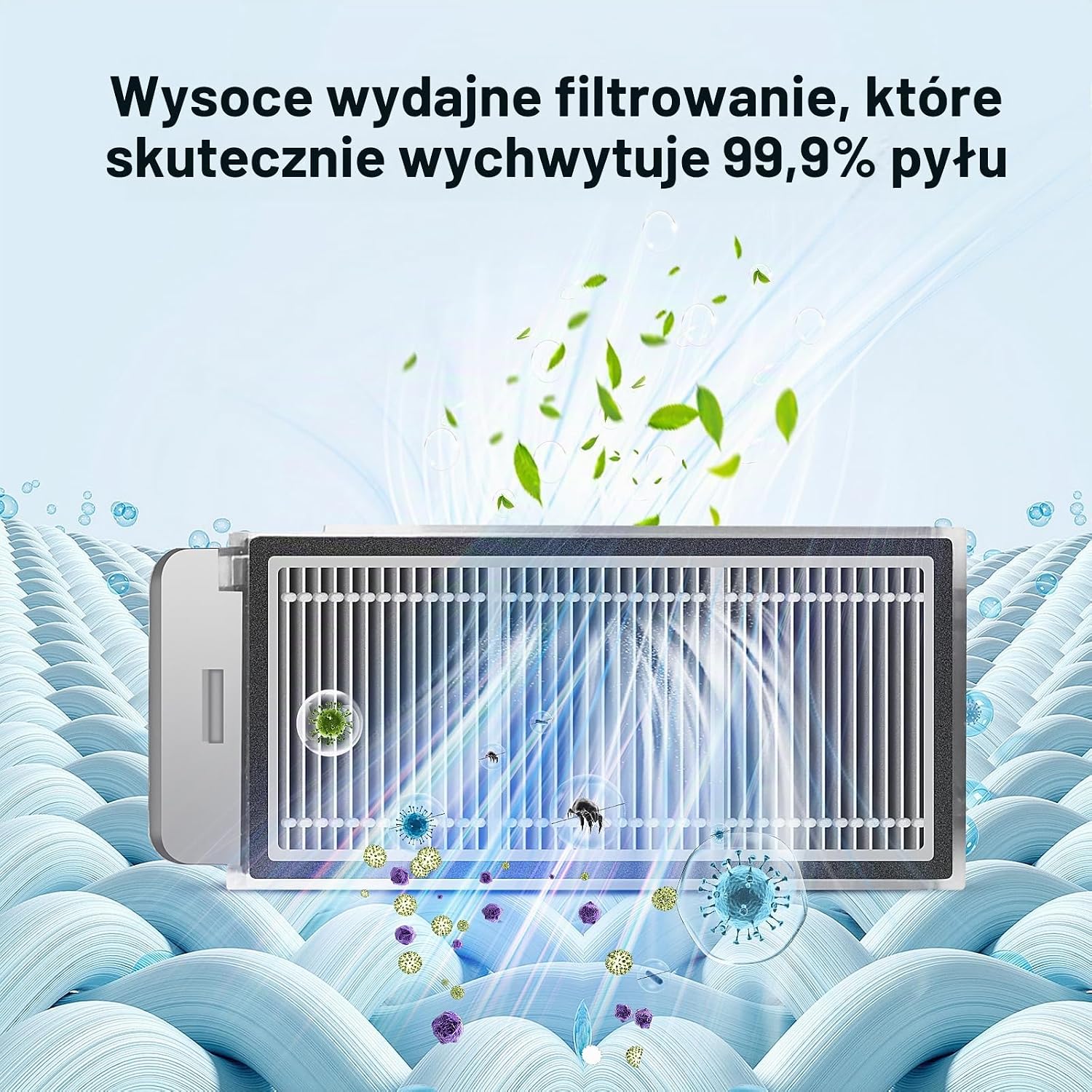 Detalle de NIXOOT zestaw akcesoriów do robotów sprzątających, 22 elementy