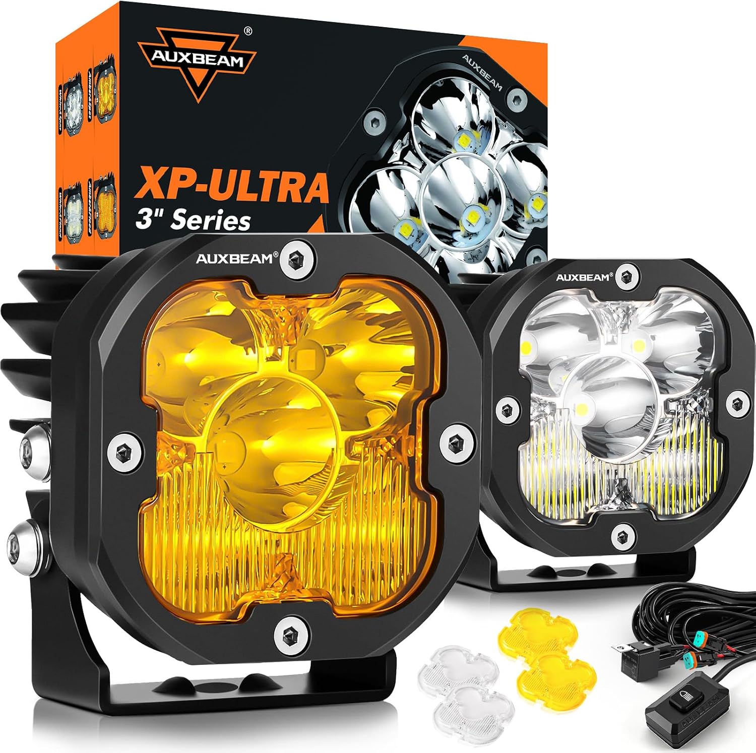 Detalle de Auxbeam XP-Ultra 3in 80W LED Driving Pods