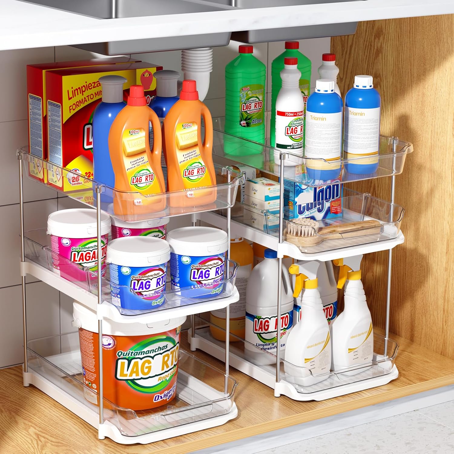 Thumbnail 6 de Delamu 3-Tier Under Sink Organizer 21x33.5x38 cm