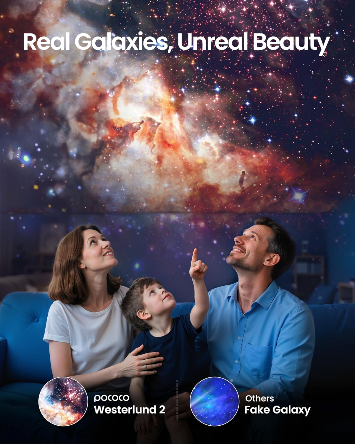 Detalle de POCOCO Galaxy Projector 2 Discs star light
