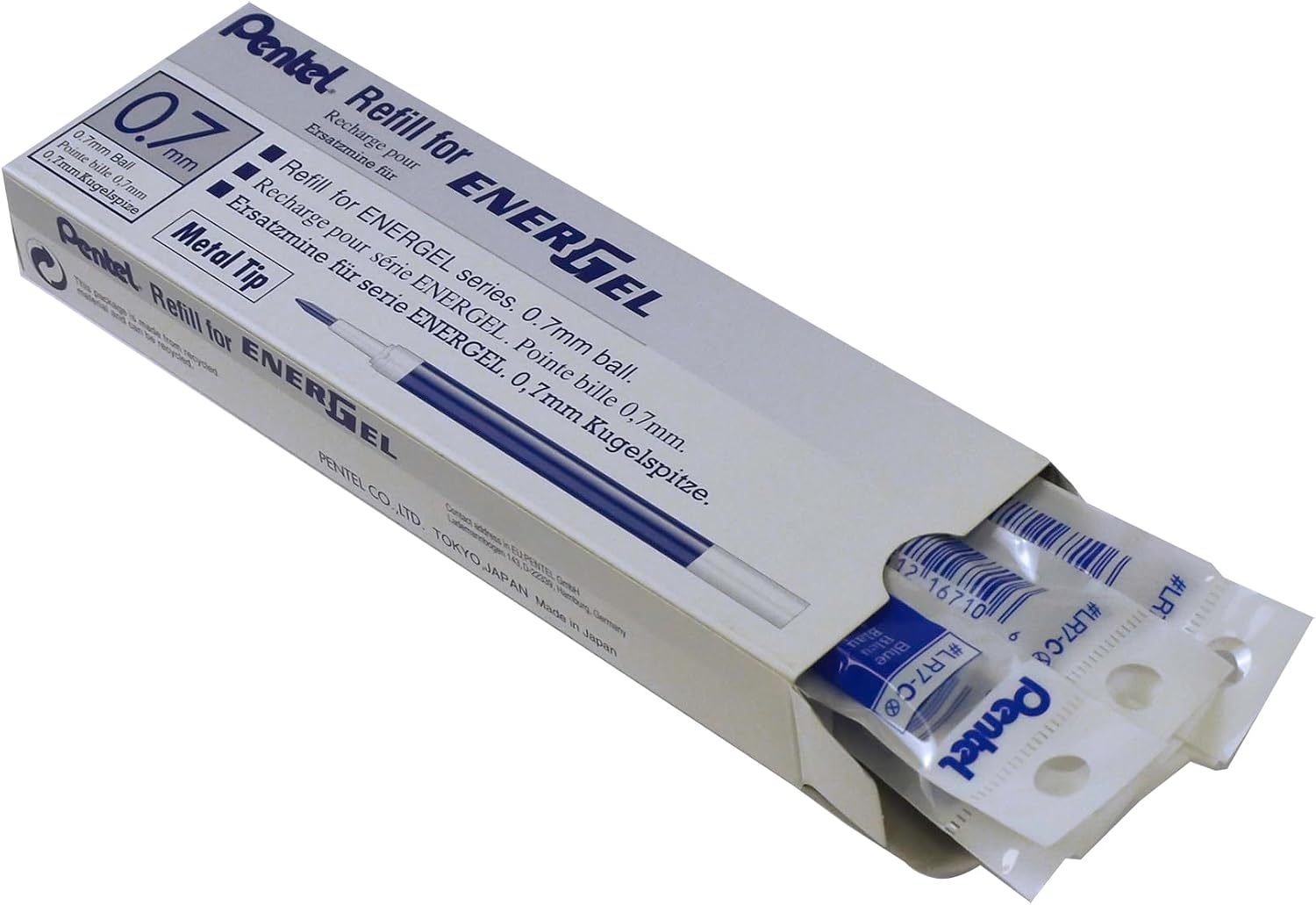 Thumbnail 2 de Pentel Liquid Gel-Nachfüllmine blau 0,35 mm mit Metallspitze (Sure Este)