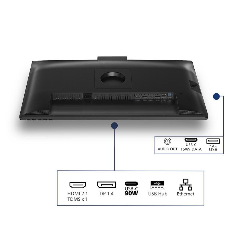 Detalle de Philips 27B2U3601H: monitor de 27 pulgadas con Quad HD, 120 Hz y cámara USB-C integrada