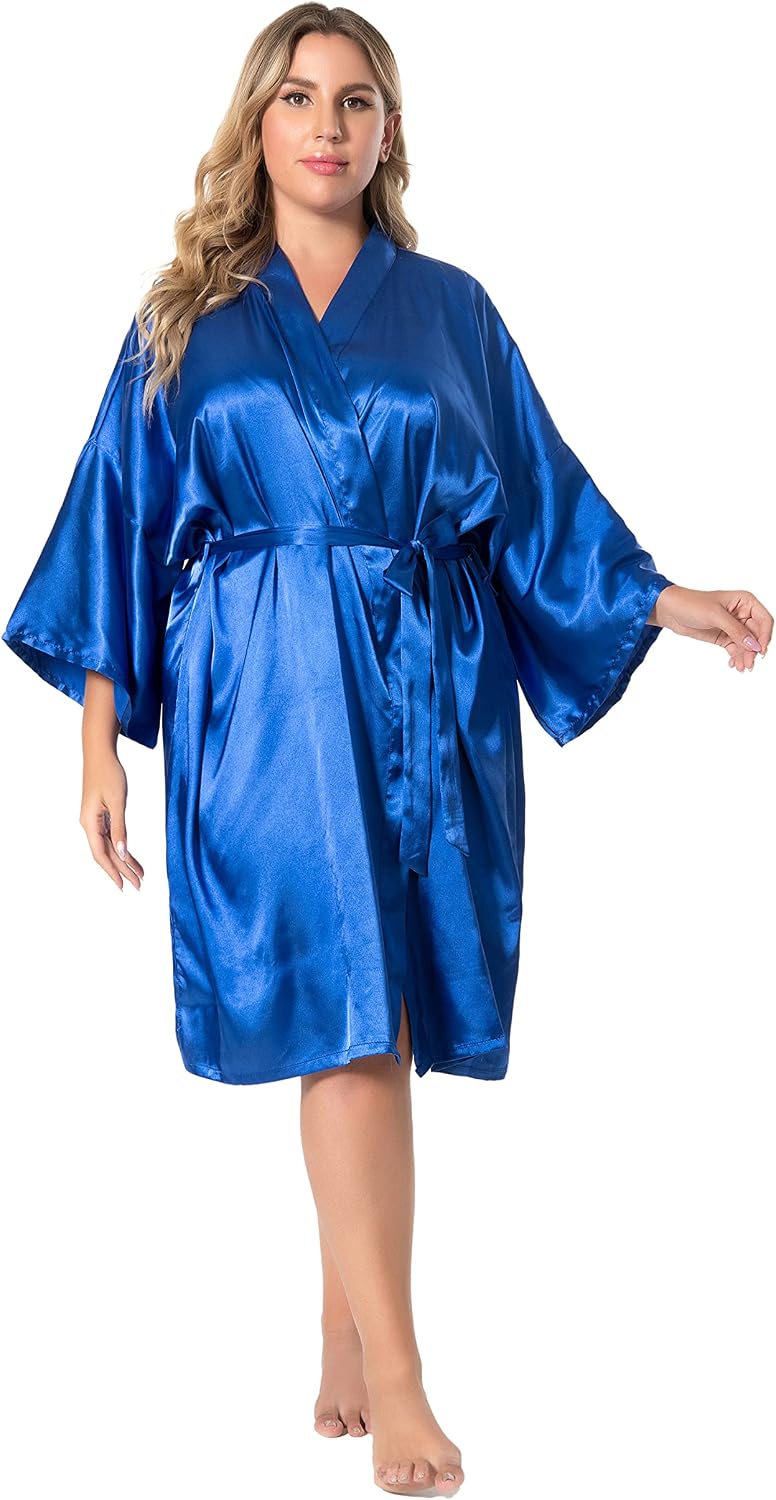 Detalle 2 de EPLAZA Satin Robe, Polyester