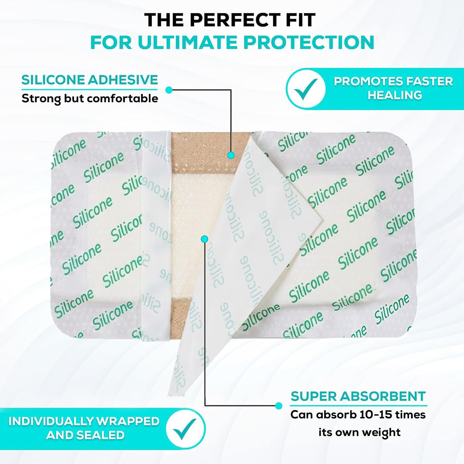 Detalle 2 de MedVance Silicone Foam Dressing 9"x9
