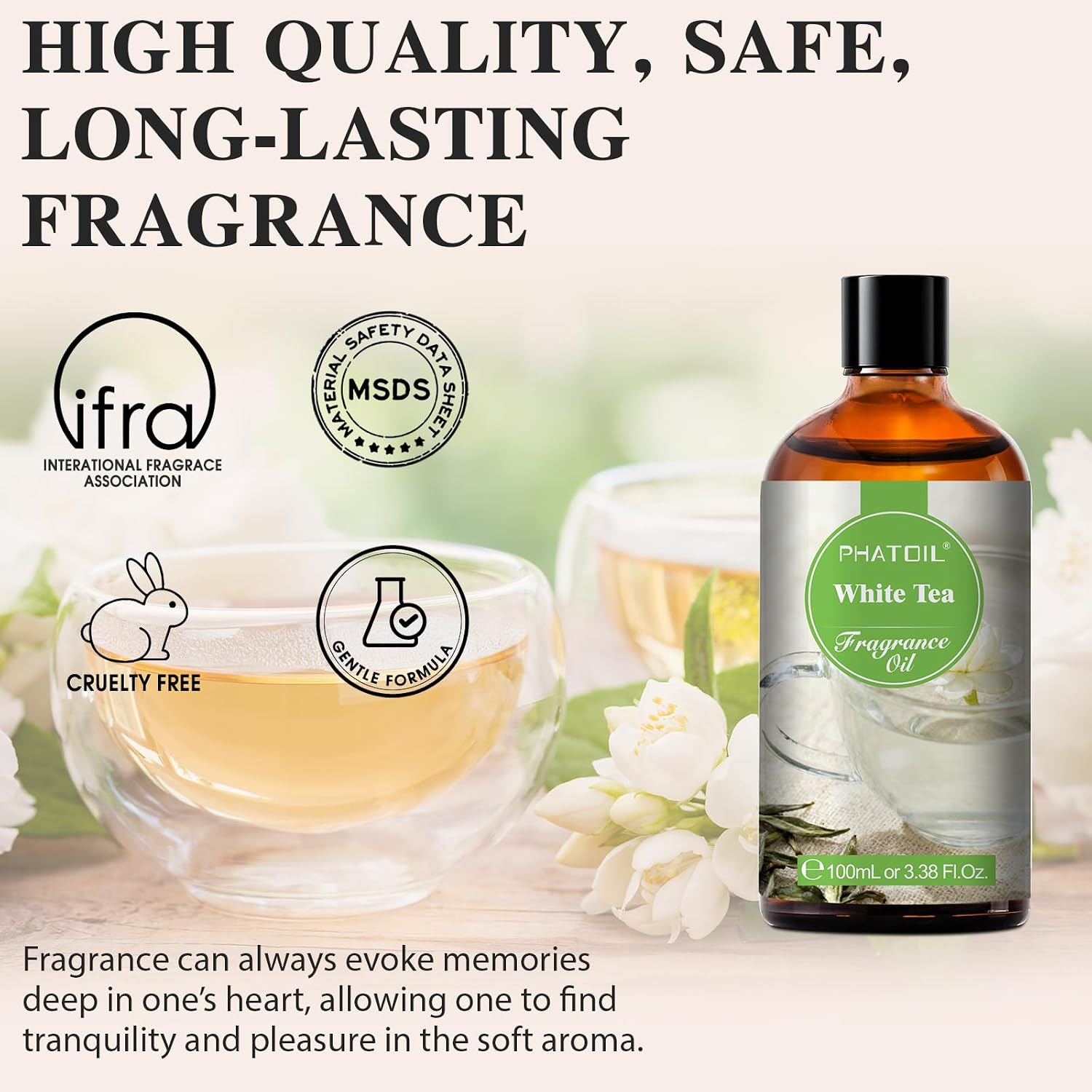Thumbnail 1 de PHATOIL White Tea Fragrance Oils for Aromatherapy and DIY Projects