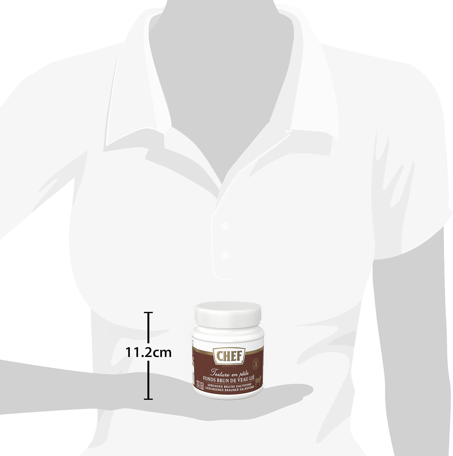 Thumbnail 4 de CHEF Fonds Brun De Veau Lié Premium - Pâte concentrée à base de demi-glace de veau (600 g) pour 6–12 L