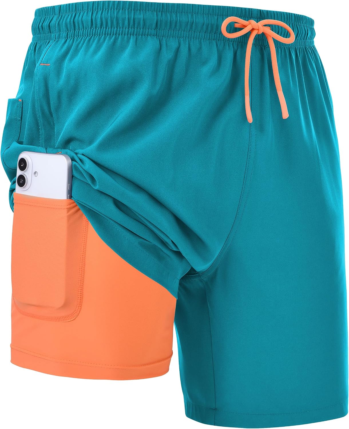 Detalle de Zoofly 2 in 1 Men's Swimming Shorts with Compression Lining and Zip Pockets