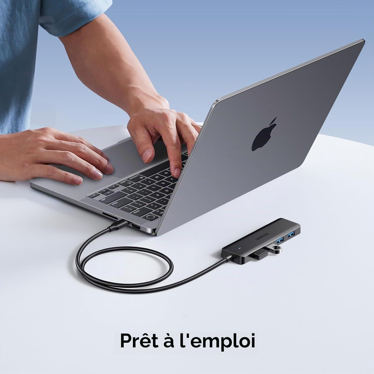 Detalle 2 de UGREEN USB-C-hub met 4 USB 3.0-poorten, 5 Gbps en kabel van 60 cm