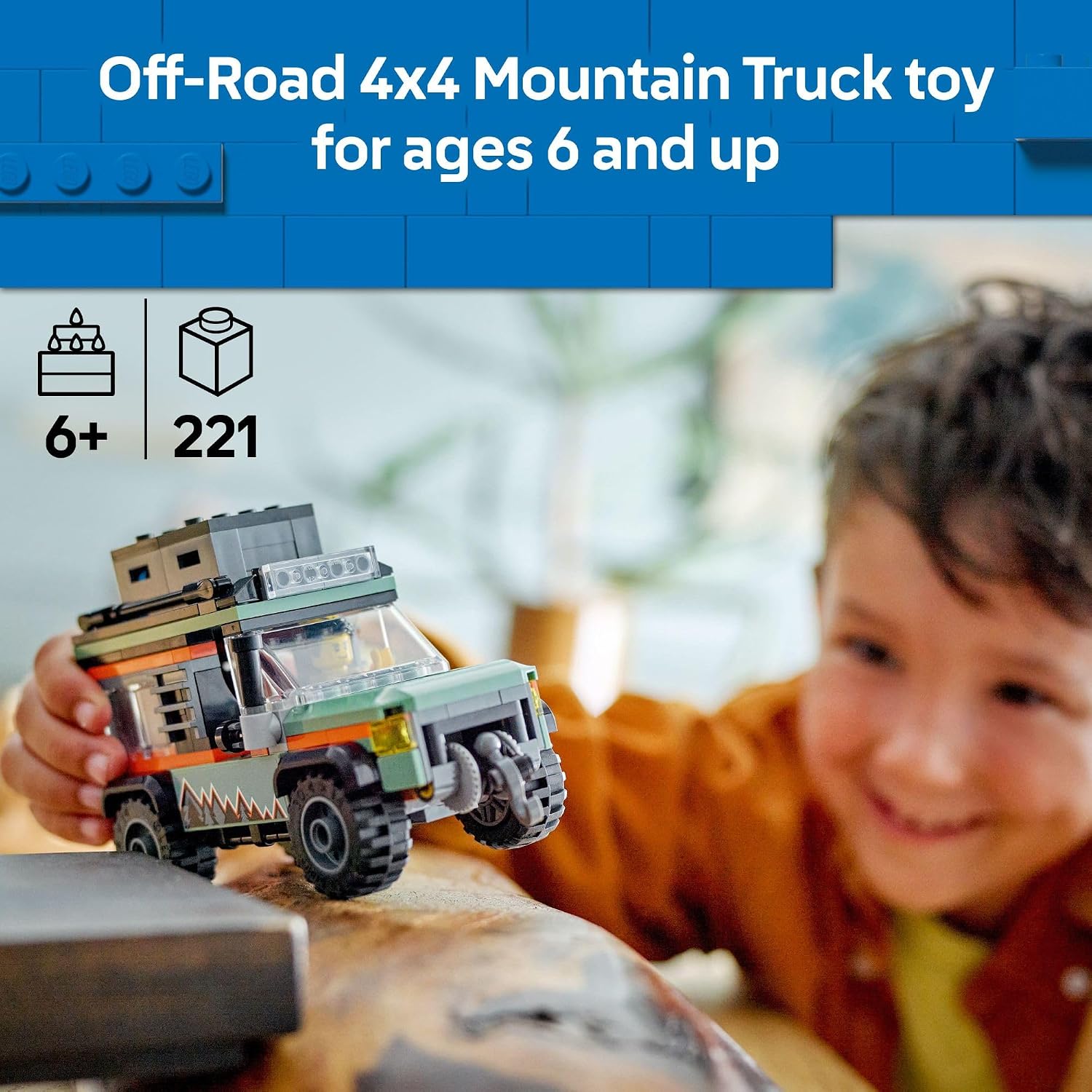 Thumbnail 2 de LEGO City Off-Road 4x4 Mountain Truck (60447) - Adventure Building Set for 6+