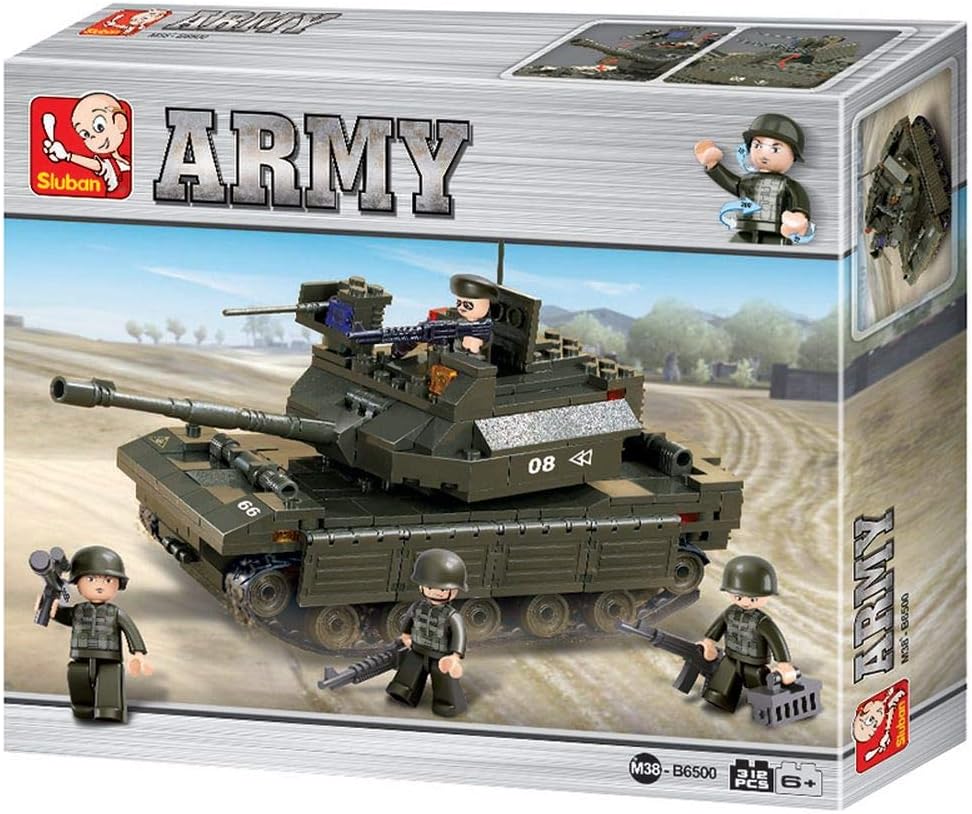 Detalle 2 de Sluban M38-B6500 Army Leading Tank