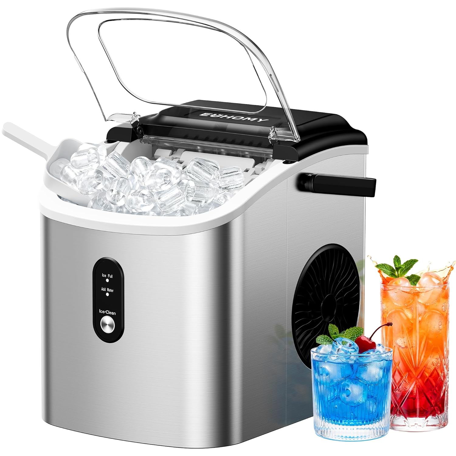 Detalle de EUHOMY Countertop Ice Maker with 1.2L Water Tank