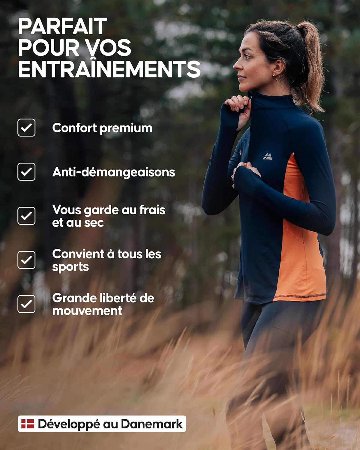 Thumbnail 3 de DANISH ENDURANCE T-Shirt Manches Longues 1️⃣ 🏃♀