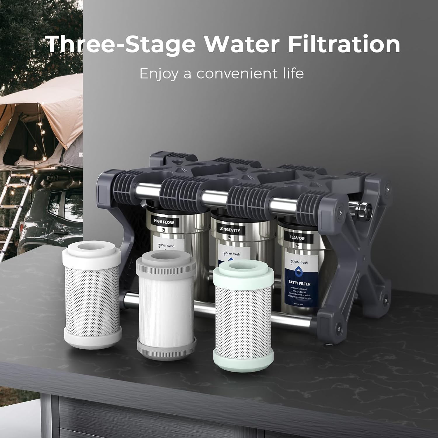 Detalle de GLACIER FRESH 0.2 Micron RV Water Filter