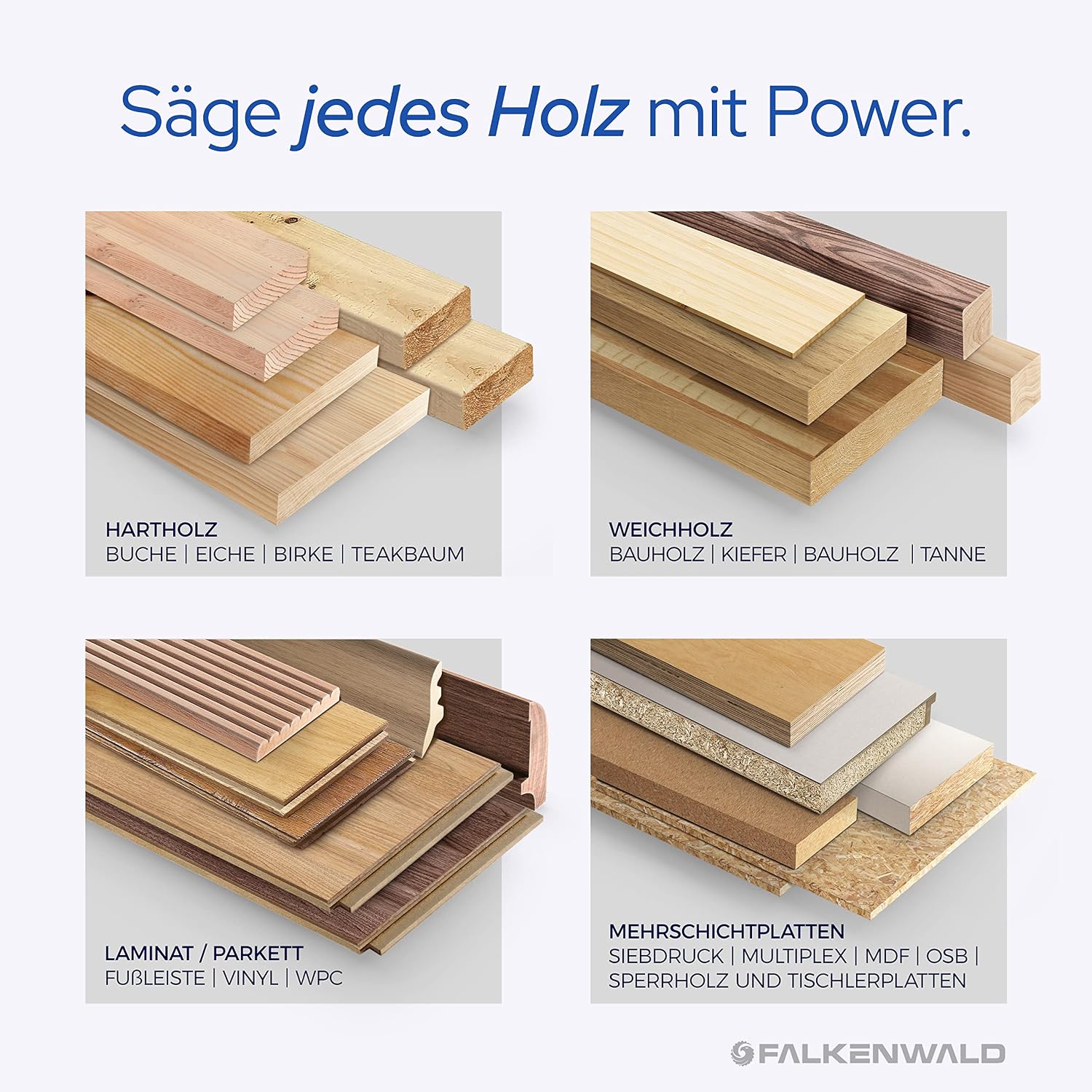 Thumbnail 1 de FALKENWALD Akku Sägeblatt 85x15 für Holz