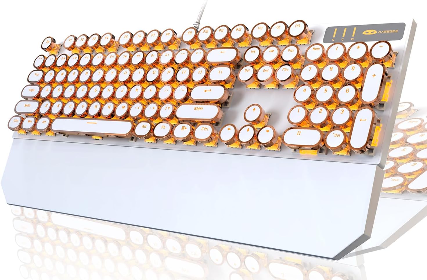 Detalle de Camiysn MK-STORM Typewriter-Style Mechanical Keyboard, 104-Key, Blue Switches