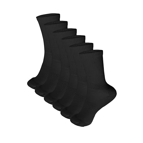 Detalle de NYME Chaussettes de tennis noir et blanc – pack de 6 ⚙