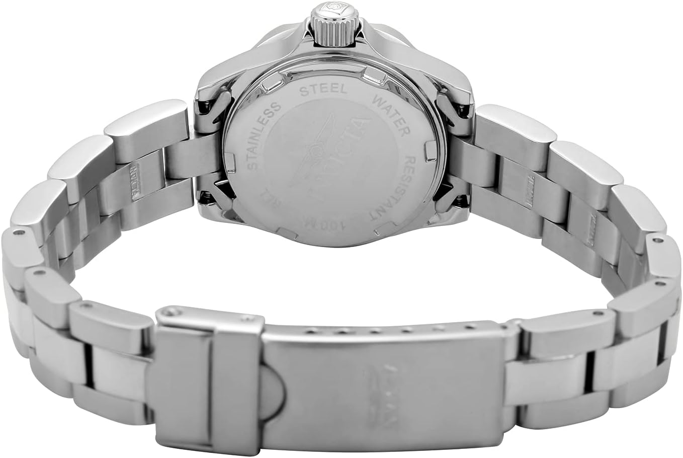 Detalle de Invicta Pro Diver Femme 24 mm – Montre quartz en acier inoxydable, cadran bleu