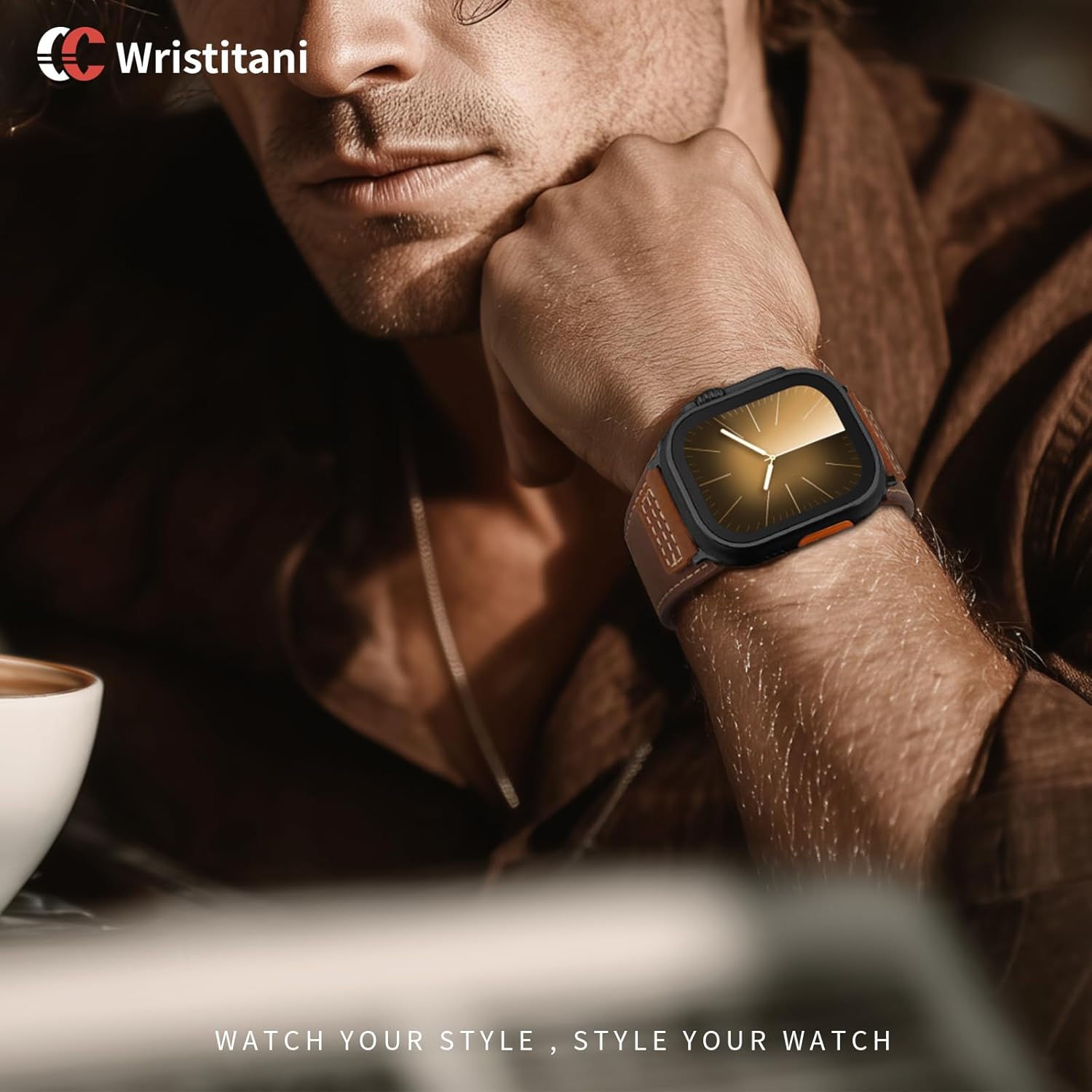 Thumbnail 6 de Bracelet en cuir Wristitani pour Apple Watch (Vintage Crazy Horse) 38 à 49 mm