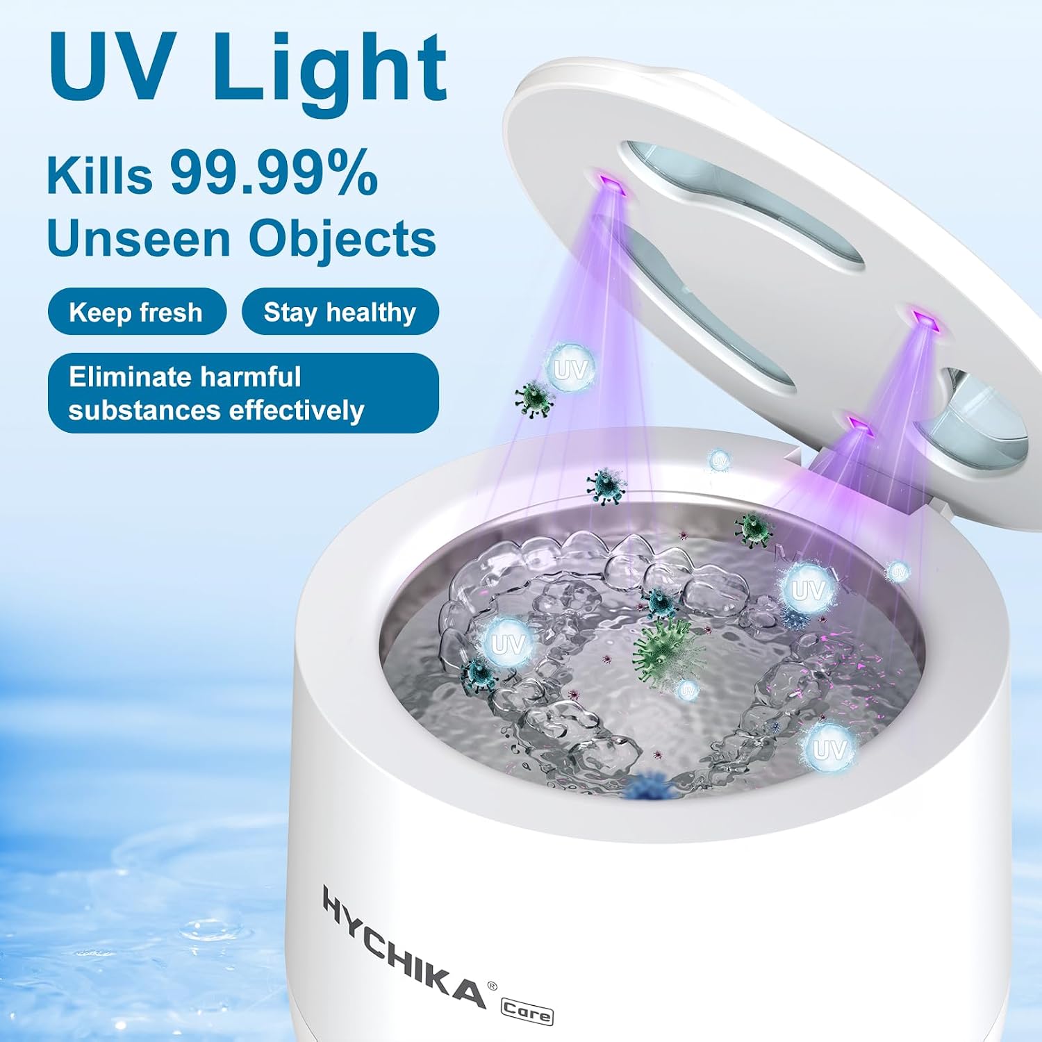 Detalle de HYCHIKA Clean Pod Pulitore Ultrasuoni 45 kHz 200 ml