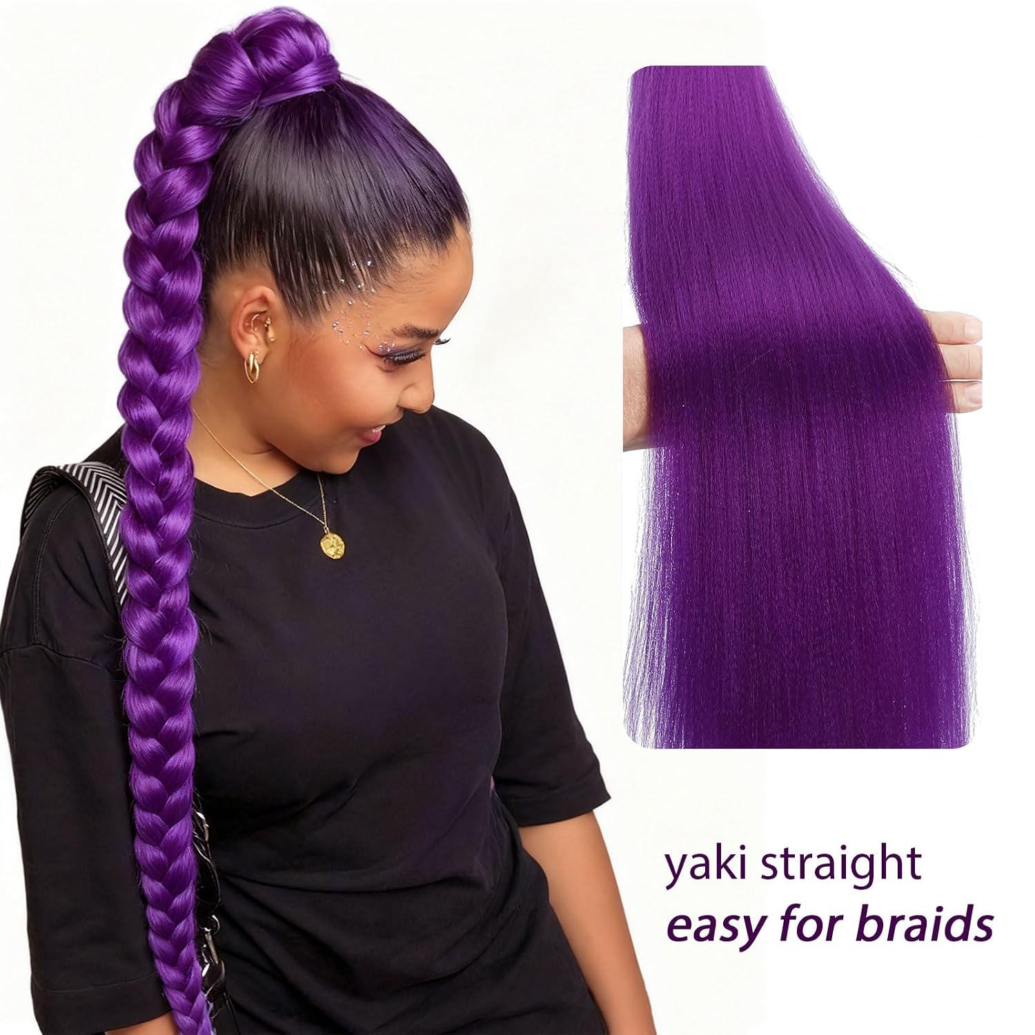 Detalle 2 de Braiding Hair Extensions, 28-Inch