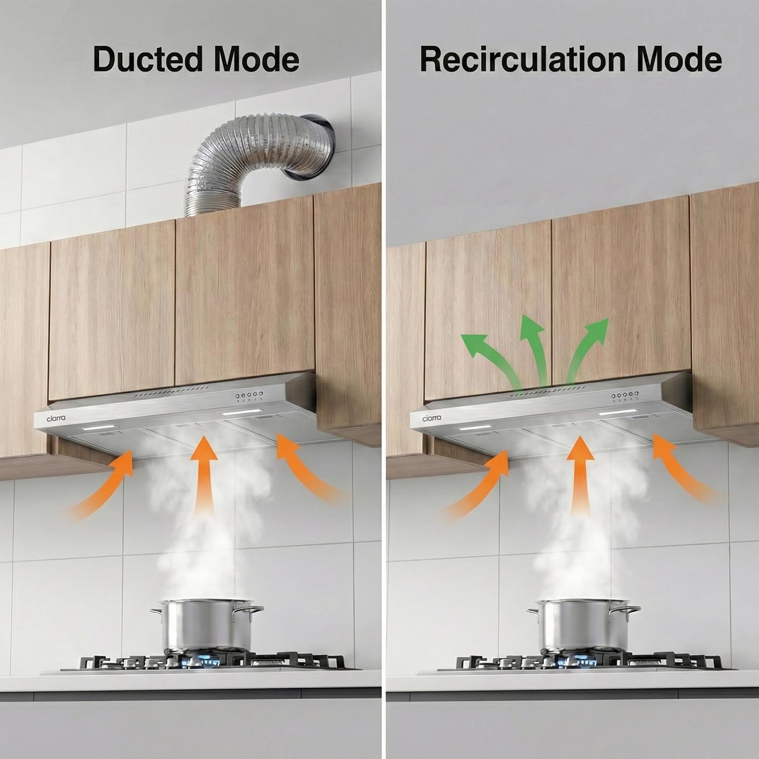 Thumbnail 2 de CIARRA Under-Cabinet Range Hood 30 Inch