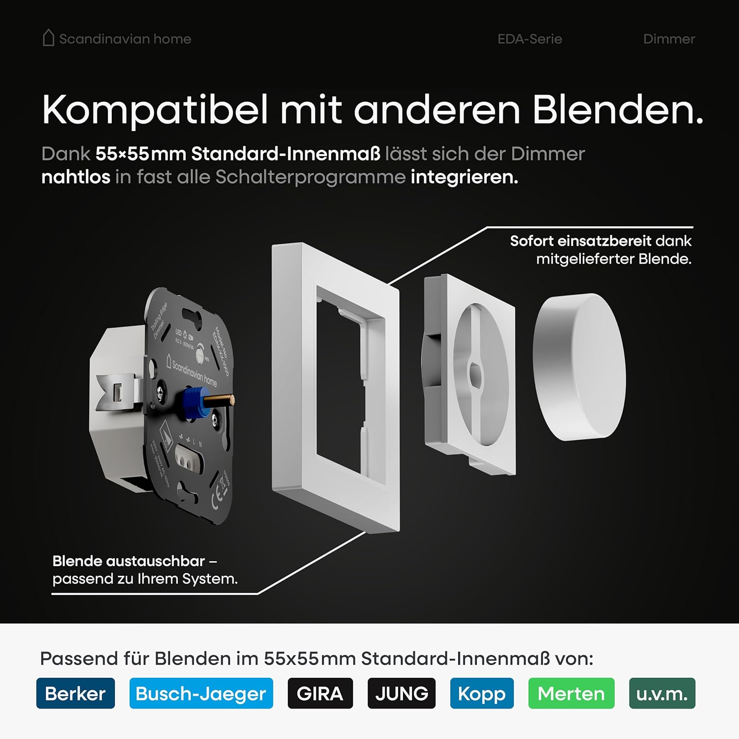 Detalle de Scandinavian home LED Dimmer 300 W