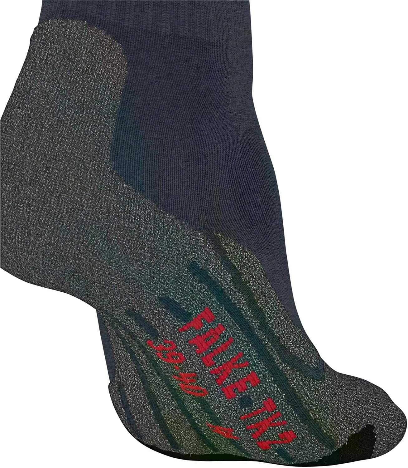 Detalle 2 de FALKE Damen Wandersocken TK2 Explore W – Merinowolle, 3-lagige Sohlentechnik, antiblasen