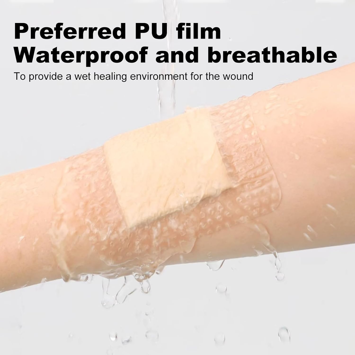 Thumbnail 4 de 20-Pack 4x4 Silicone Foam Dressings with Gentle Border (Waterproof, Self-Adhesive)
