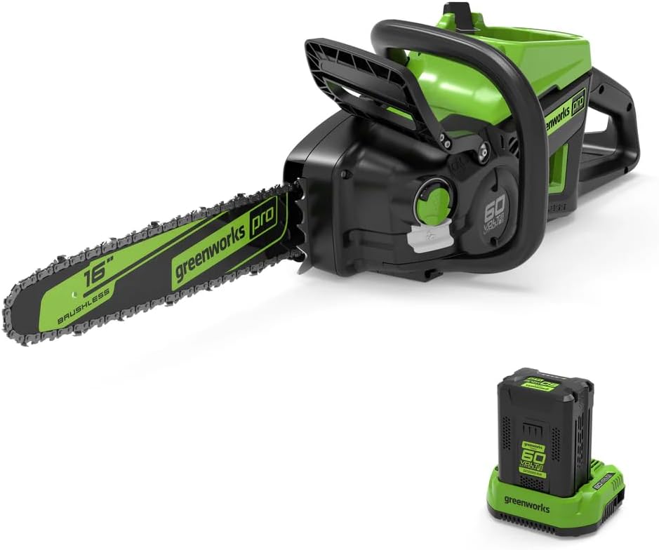 Detalle de Greenworks Cordless Chainsaw, 18-Inch