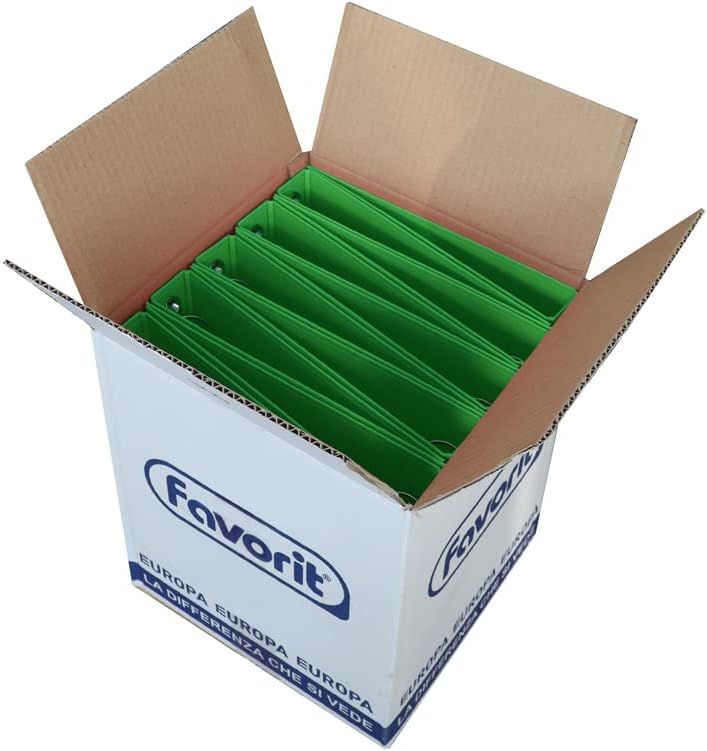 Detalle 2 de Favorit Raccoglitori ad Anelli Sprint in Cartone – Verde, 22x30 cm, 4 Anelli da 30 mm (400173287)