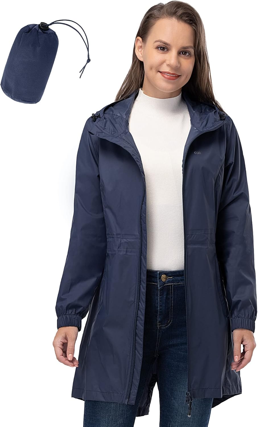 Thumbnail 6 de 33,000ft Damen Regenjacke: Dünn, wasserdicht und faltbart – ideal für Reisen und Alltag