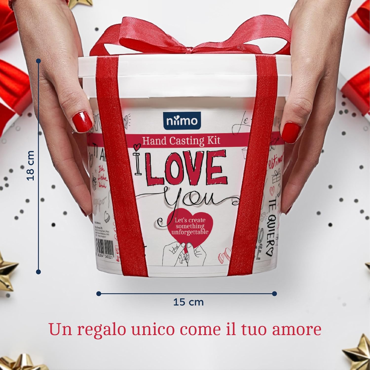 Thumbnail 6 de Niimo Kit Calco Mani Coppia 'I love you' – Algina e Gesso per Stampe 3D, Regalo Personalizzato