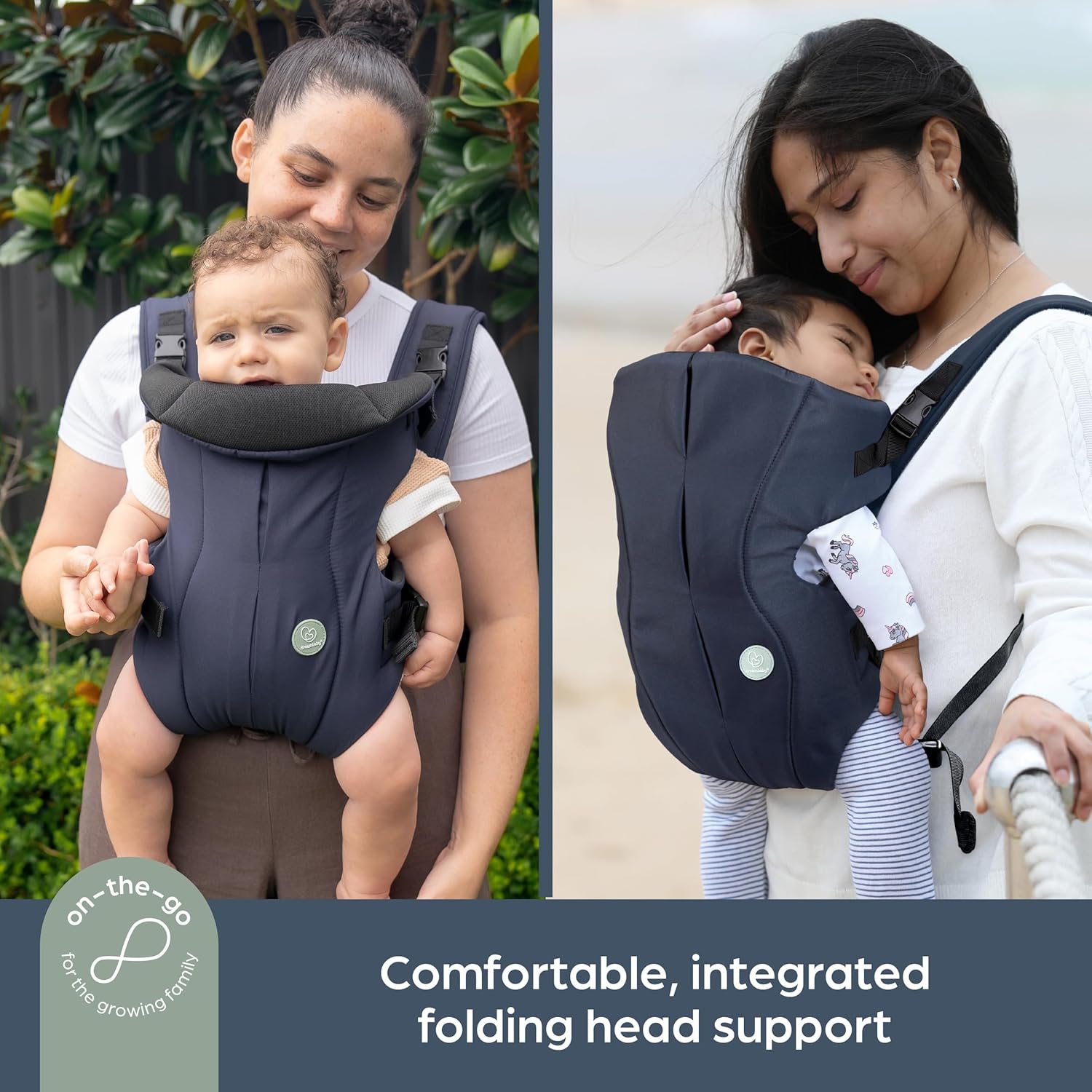 Thumbnail 4 de Dreambaby On-The-Move 3-in-1 Baby Carrier (Facing In, Facing Out, Backpack Carry) – Lightweight & Breathable